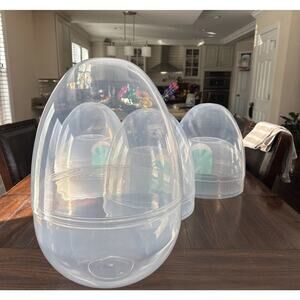 16” Jumbo Plastic Fillable Easter Egg NEW!! Easter Basket - Clear